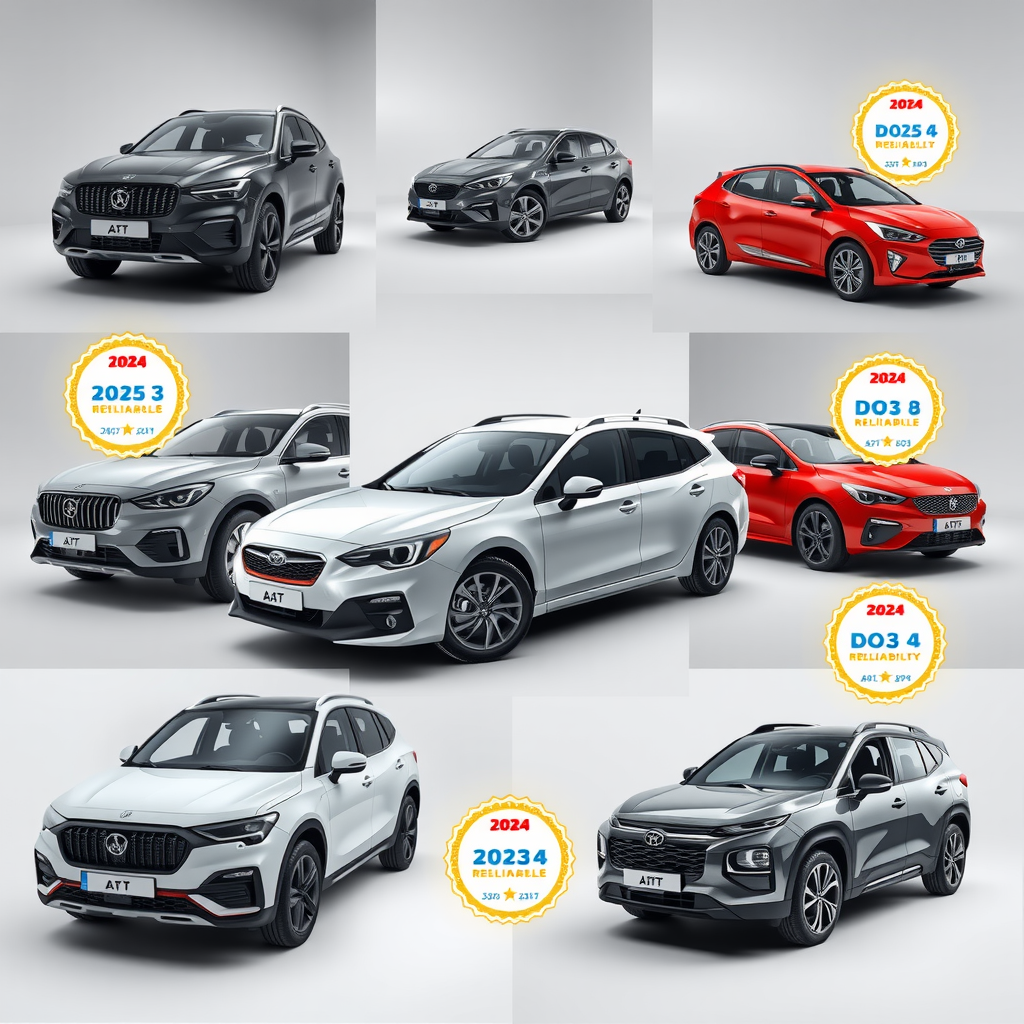 Collage de los 10 modelos de autos usados más confiables disponibles en Argentina para 2024, mostrando vehículos nacionales populares con calificaciones de confiabilidad y sellos de aprobación